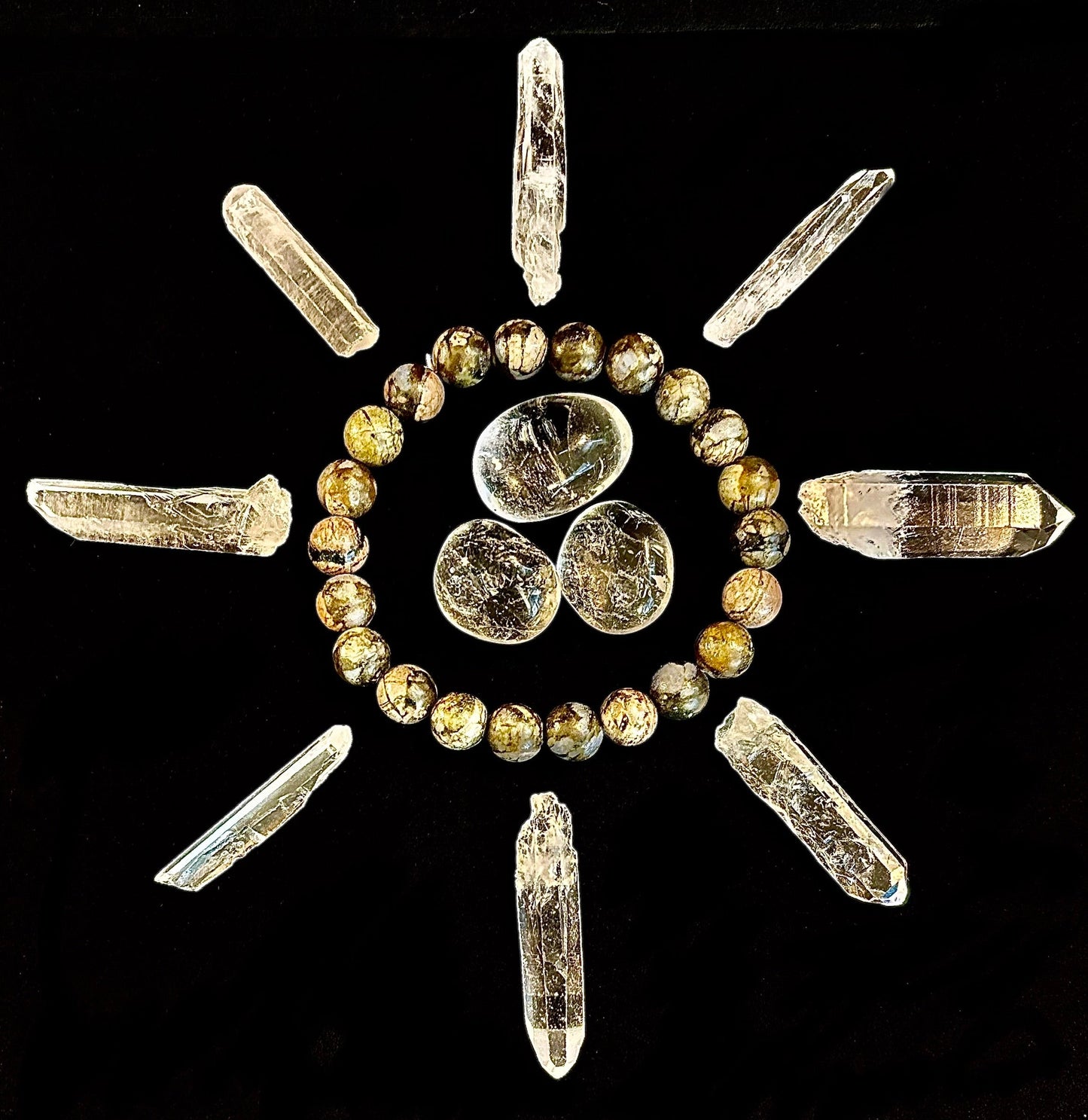 Pulsera de Piedra Natural Que Sera Sera | Cuentas de 8 mm para Muñecas Pequeñas a Medianas