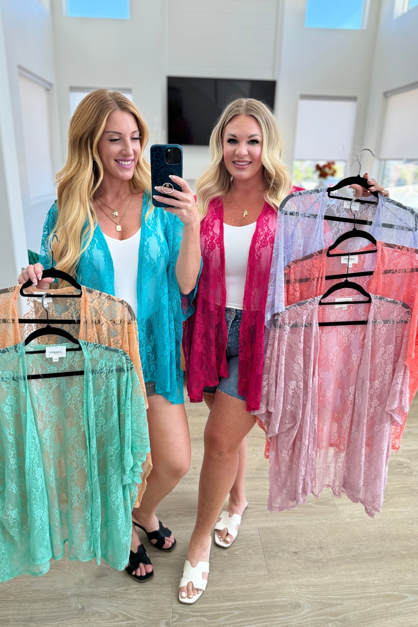 Kimono de Encaje Good Days Ahead en Menta