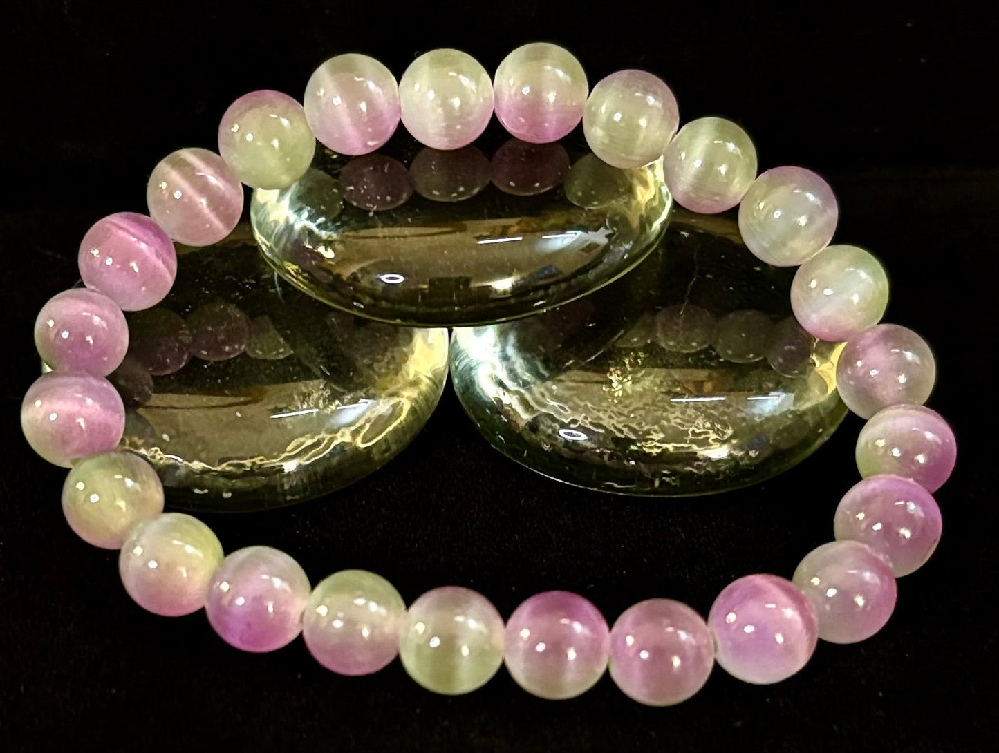 Pulsera de fluorita arcoíris de ensueño | Claridad + Calma | Cuentas de 8 mm (Muñeca mediana)
