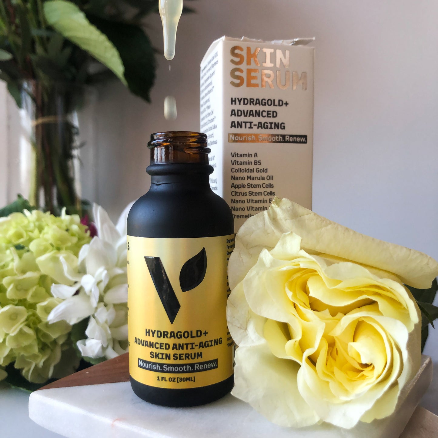 Skin Serum Hydragold + Advanced Anti-Aging, 1oz