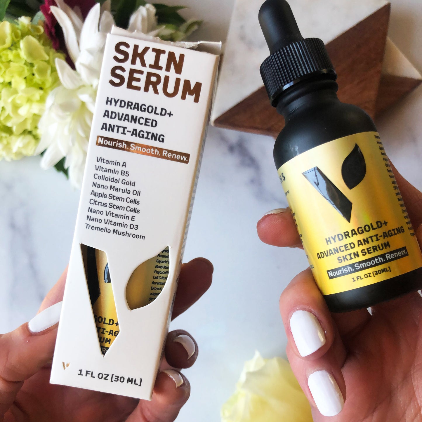 Skin Serum Hydragold + Advanced Anti-Aging, 1oz