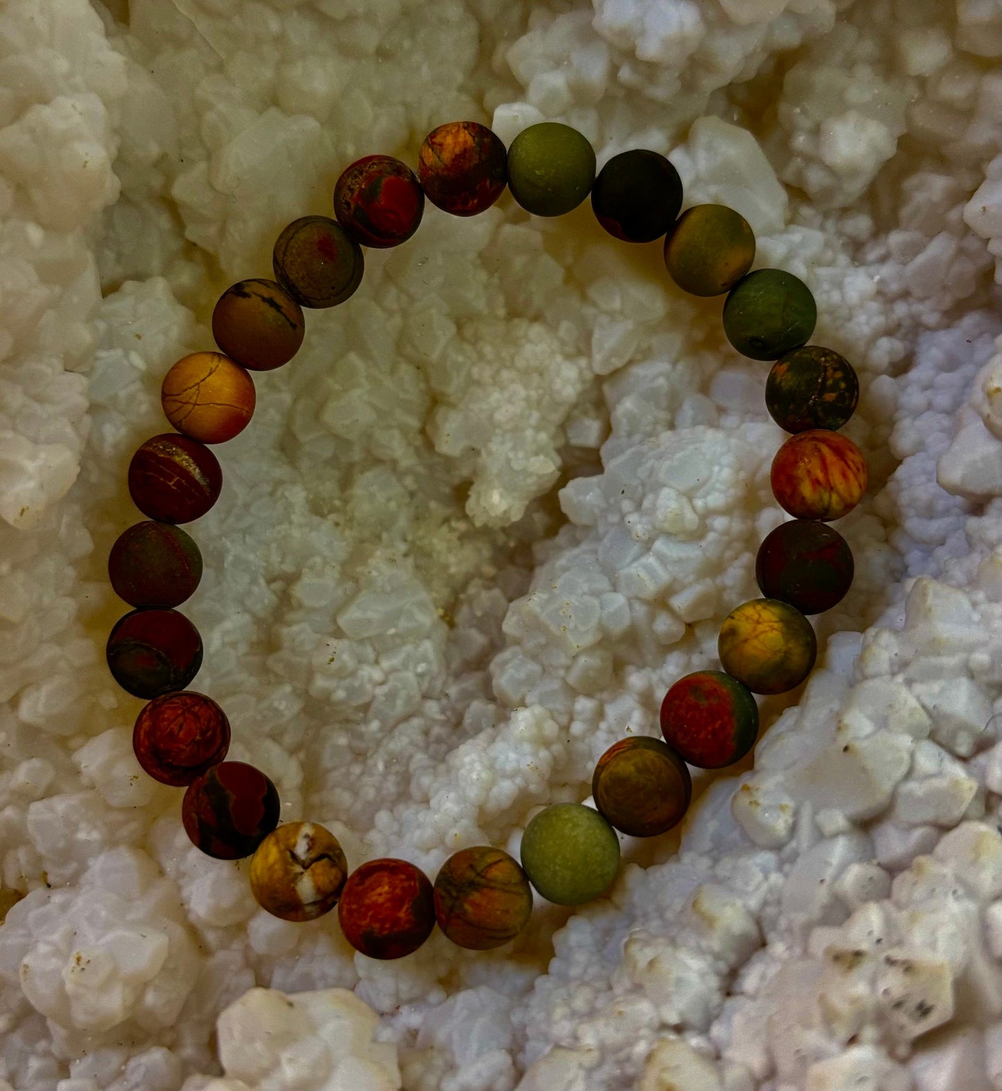 Pulsera de Jaspe Picasso (Jaspe Picasso) con Reiki para la Creatividad y la Estabilidad