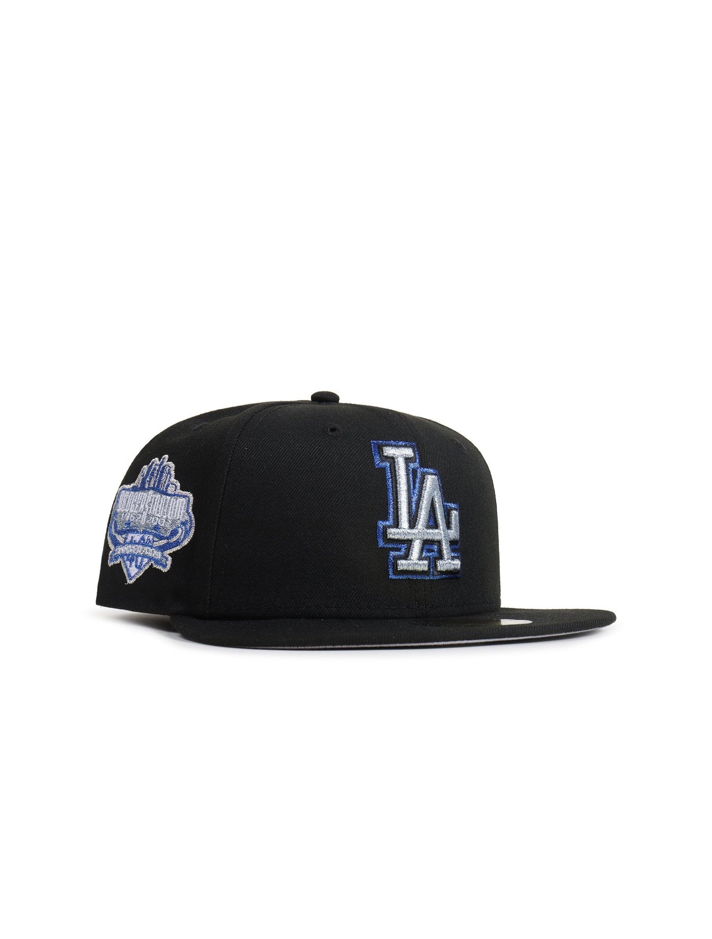 Gorra New Era 5950 Dodgers 40 Aniversario - Negro/Azul Metálico