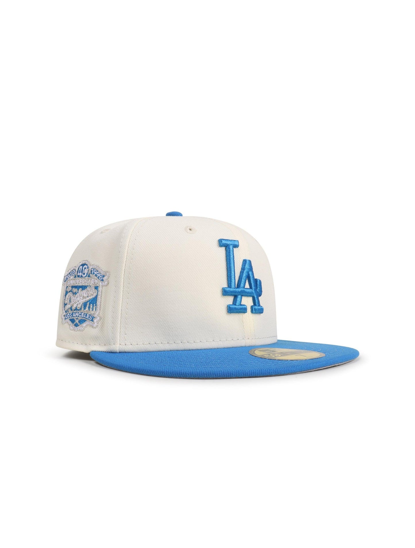 Gorra New Era 5950 Dodgers 40 Aniversario - Cromado/Azul Suroeste