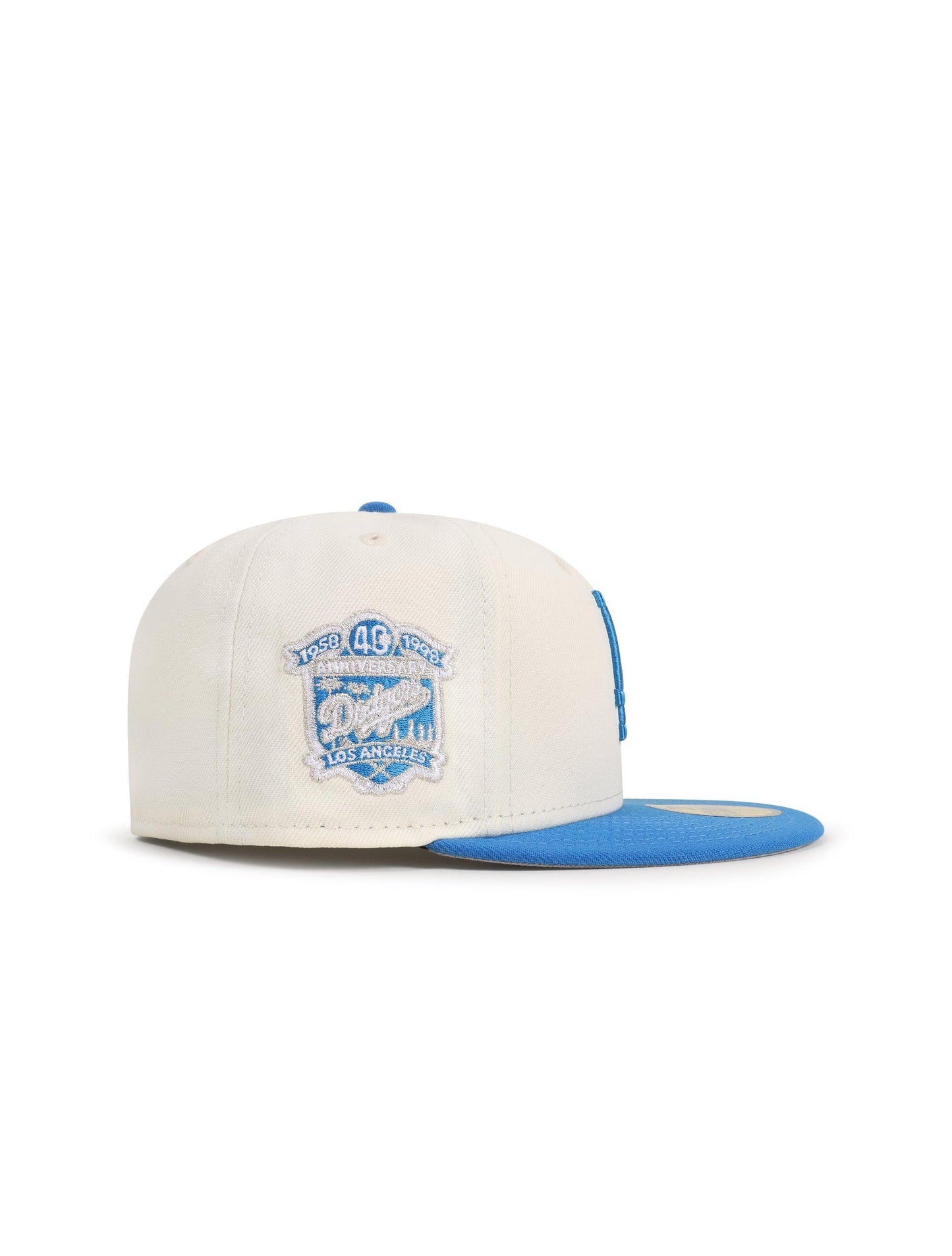 Gorra New Era 5950 Dodgers 40 Aniversario - Cromado/Azul Suroeste