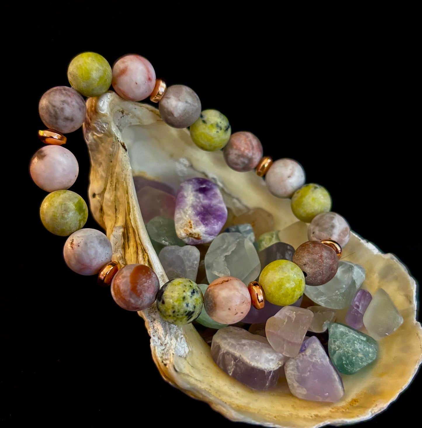 Pulsera de Jaspe Armonía Terrenal con Reiki – Cuentas de 10 mm para Enraizar y Equilibrar (Muñecas Medianas)