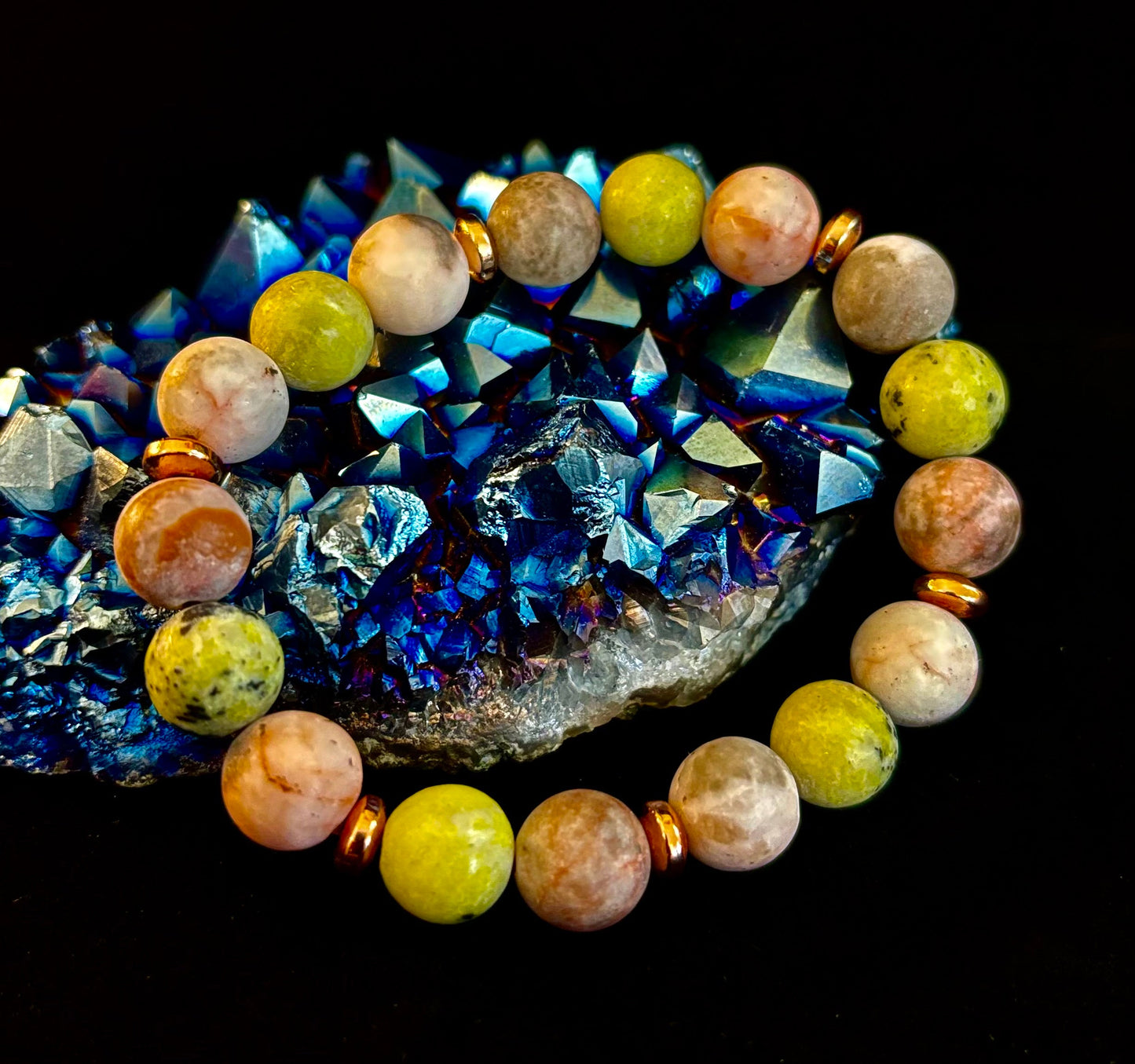 Pulsera de Jaspe Armonía Terrenal con Reiki – Cuentas de 10 mm para Enraizar y Equilibrar (Muñecas Medianas)