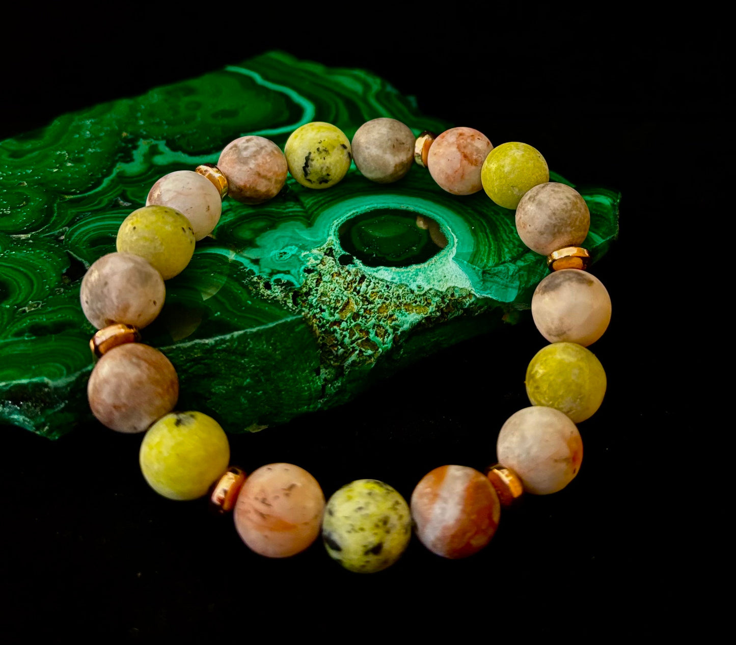Pulsera de Jaspe Armonía Terrenal con Reiki – Cuentas de 10 mm para Enraizar y Equilibrar (Muñecas Medianas)