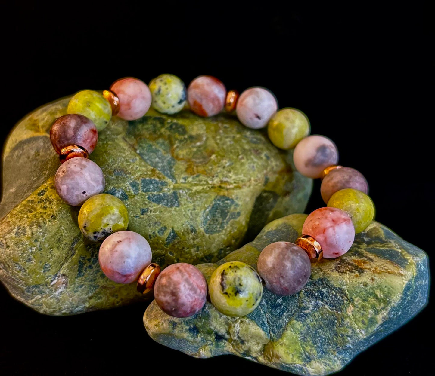 Pulsera de Jaspe Armonía Terrenal con Reiki – Cuentas de 10 mm para Enraizar y Equilibrar (Muñecas Medianas)