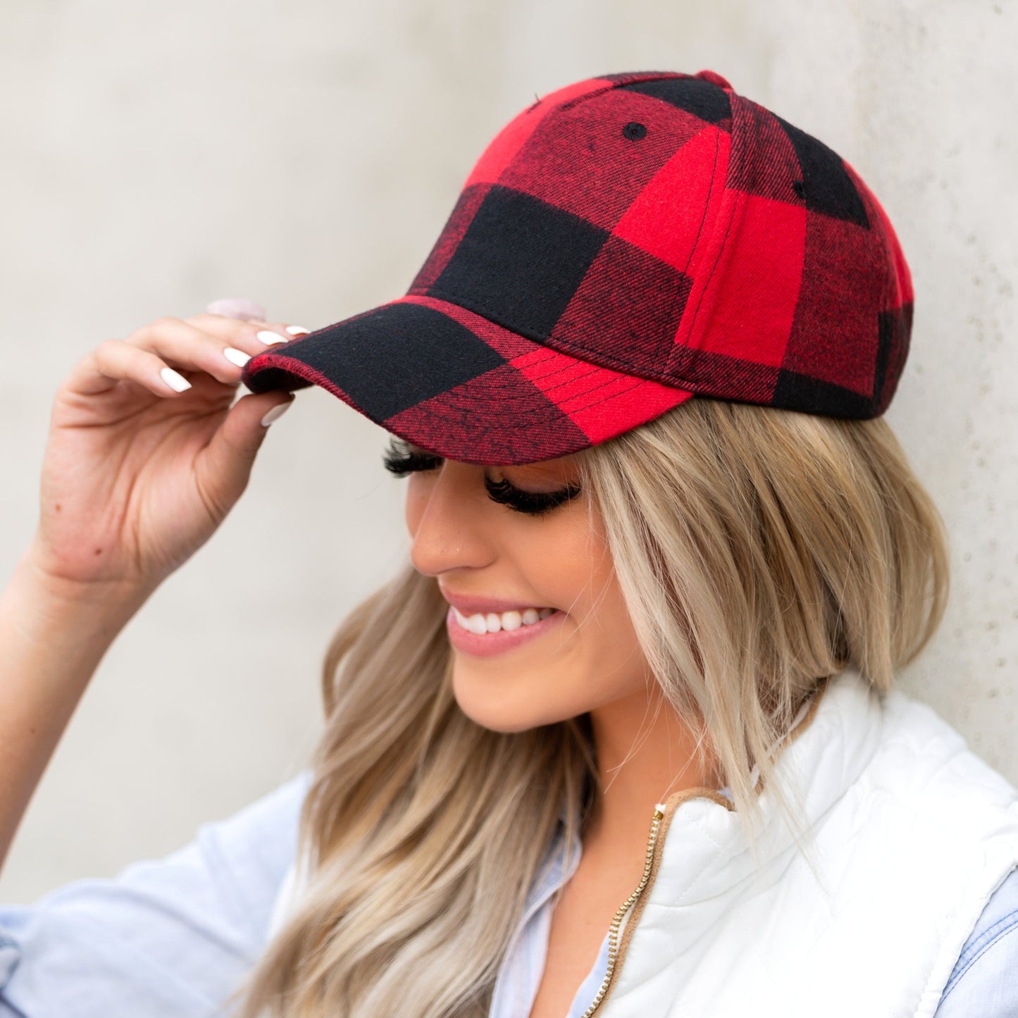 Gorras de béisbol a cuadros para otoño