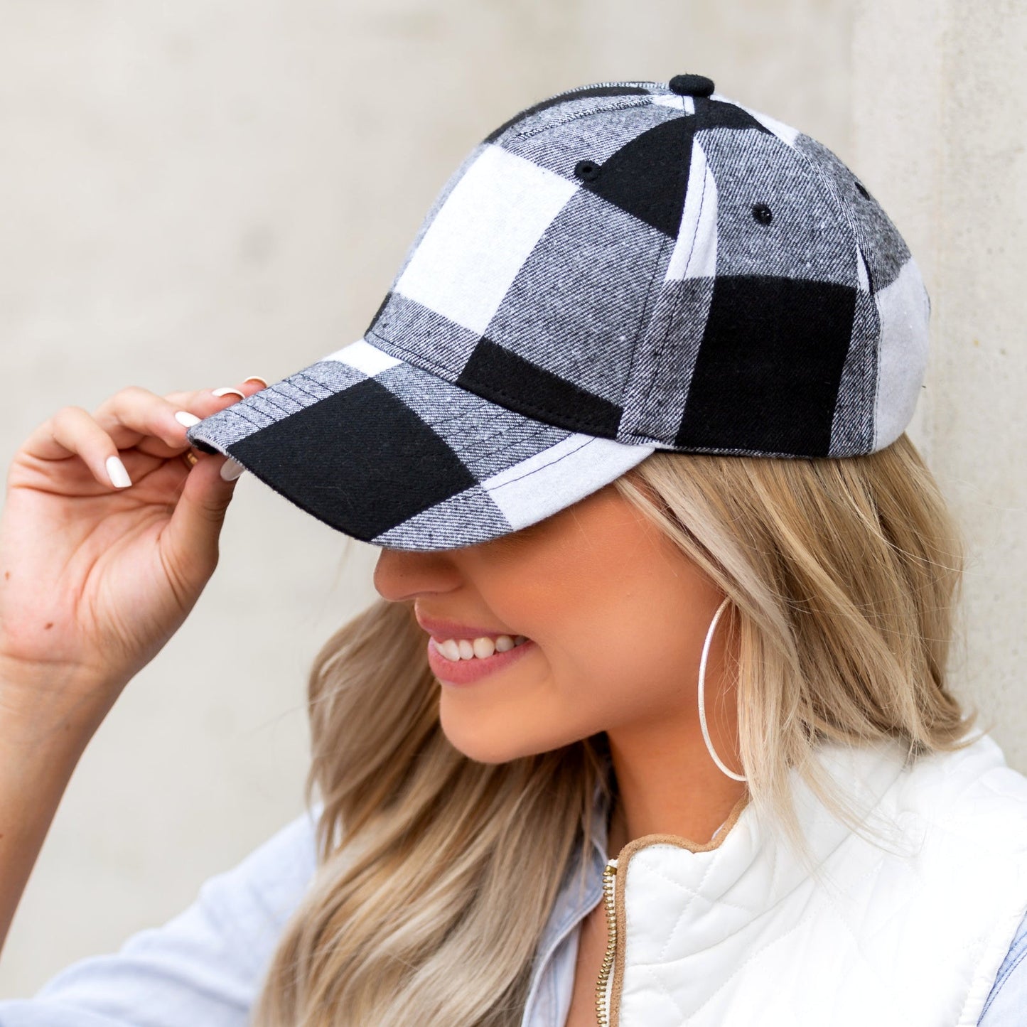 Gorras de béisbol a cuadros para otoño