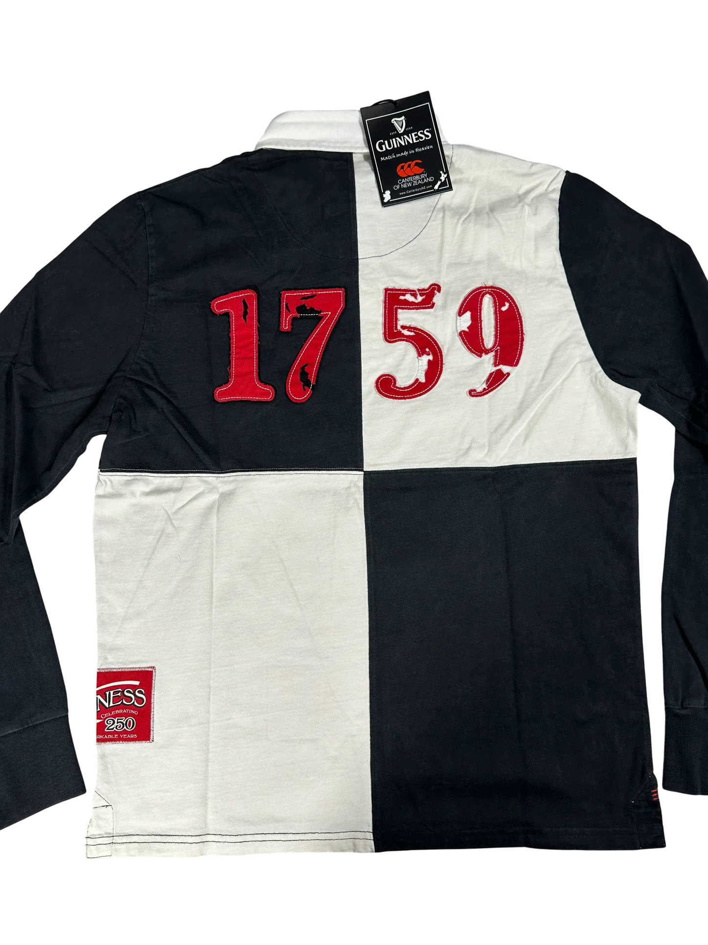 Guinness Checkered Canterbury Rugby Polo Shirt