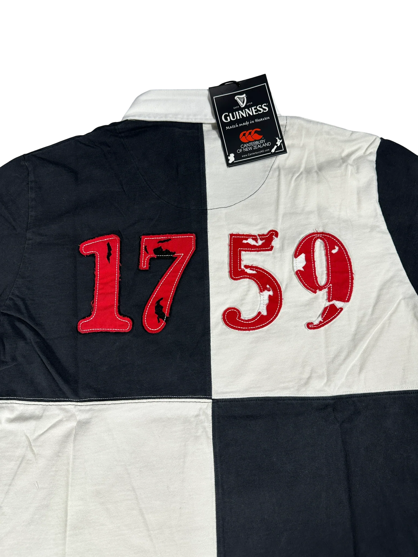 Guinness Checkered Canterbury Rugby Polo Shirt