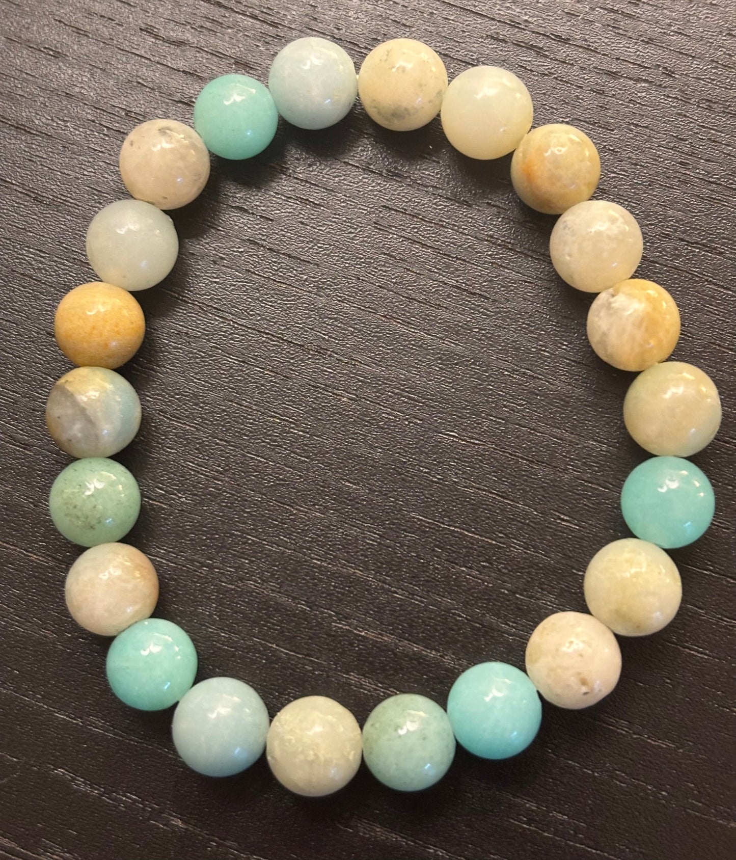 Pulsera de Amazonita – Energía tranquila y costera en cada cuenta