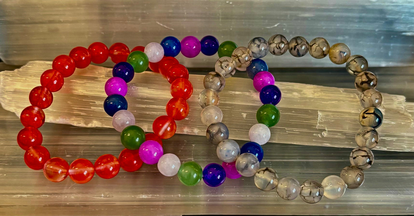 YOLO - Set de 3 Pulseras Apilables de Edición Limitada (Cuatro Opciones Únicas)