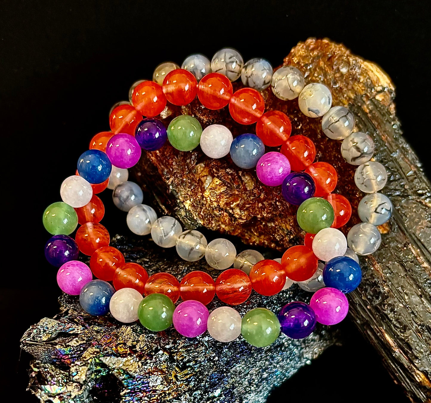 YOLO - Set de 3 Pulseras Apilables de Edición Limitada (Cuatro Opciones Únicas)