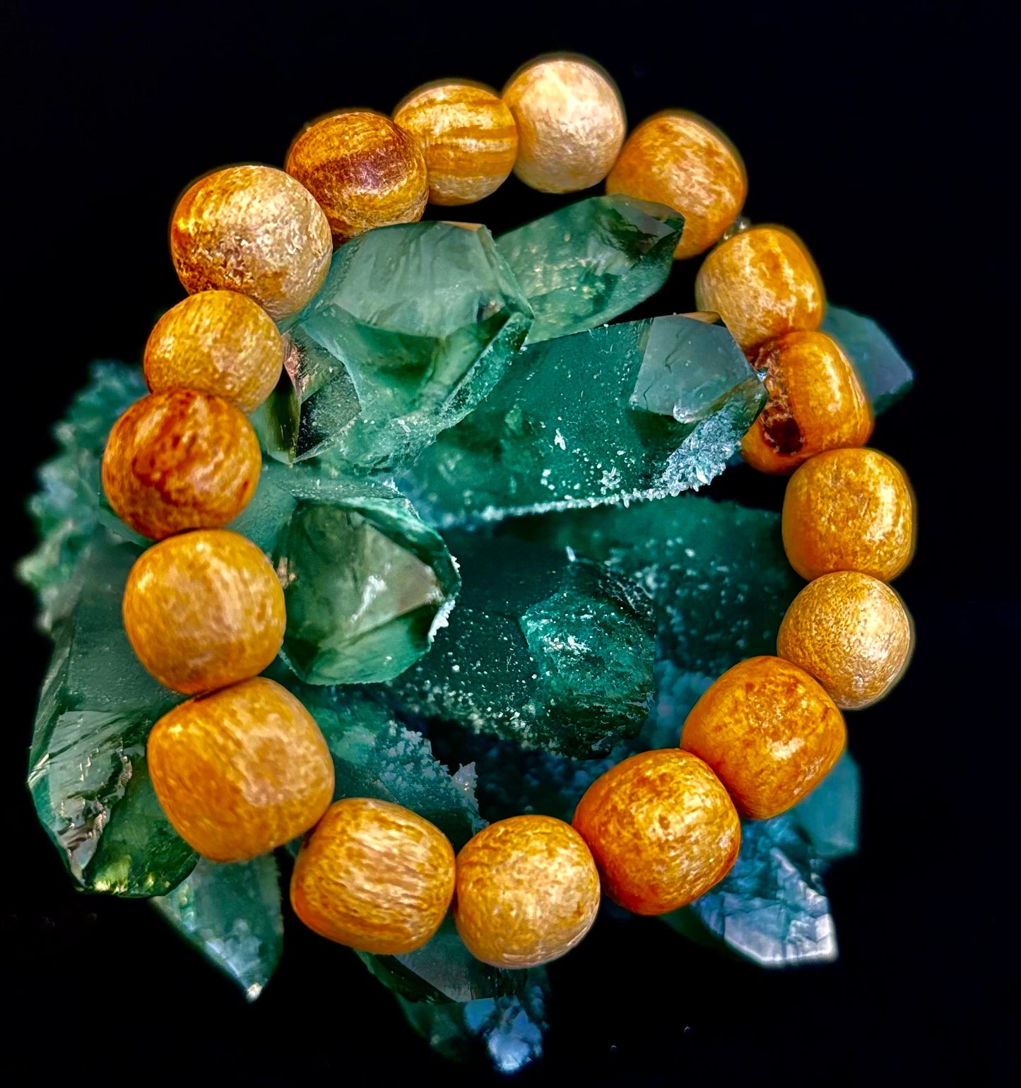 Pulsera de cuentas de Palo Santo – Energía limpiadora, calma y equilibrio enraizado