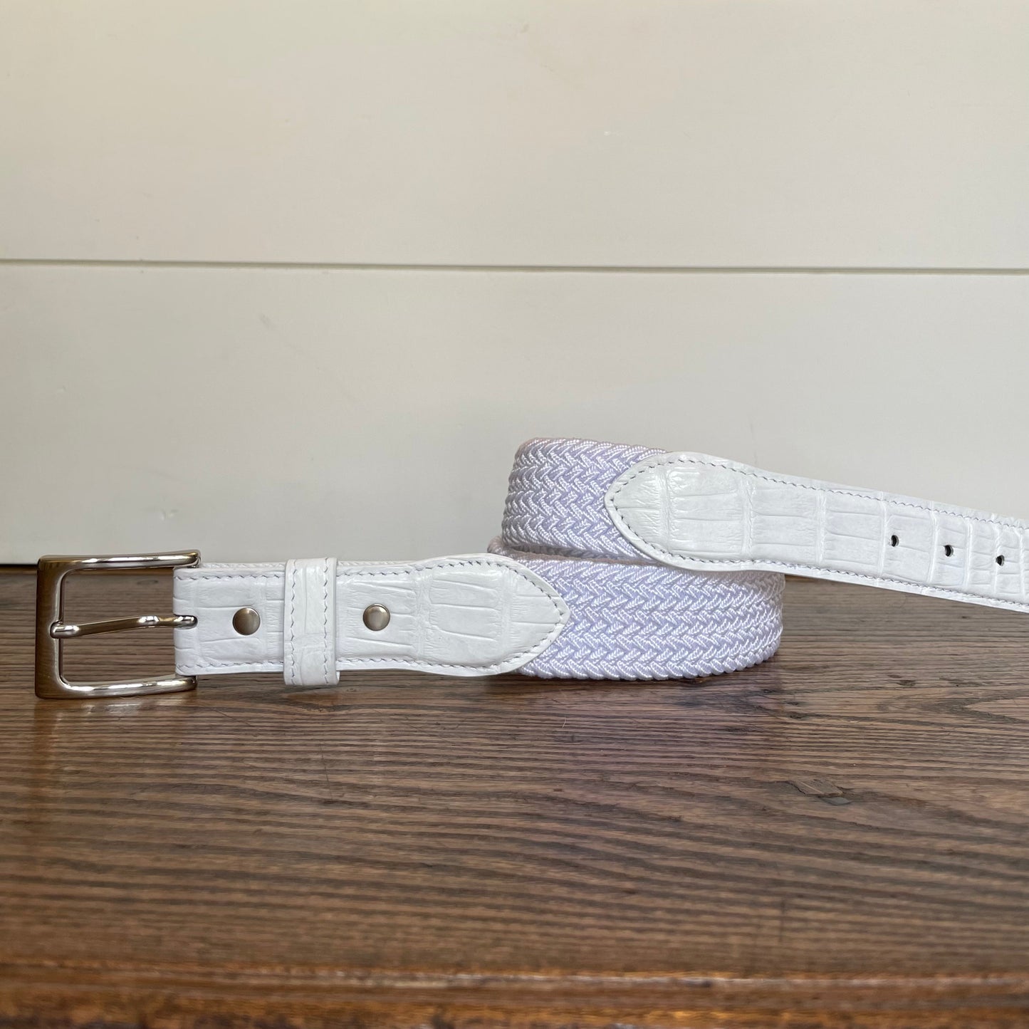 The Stretch Belt, White
