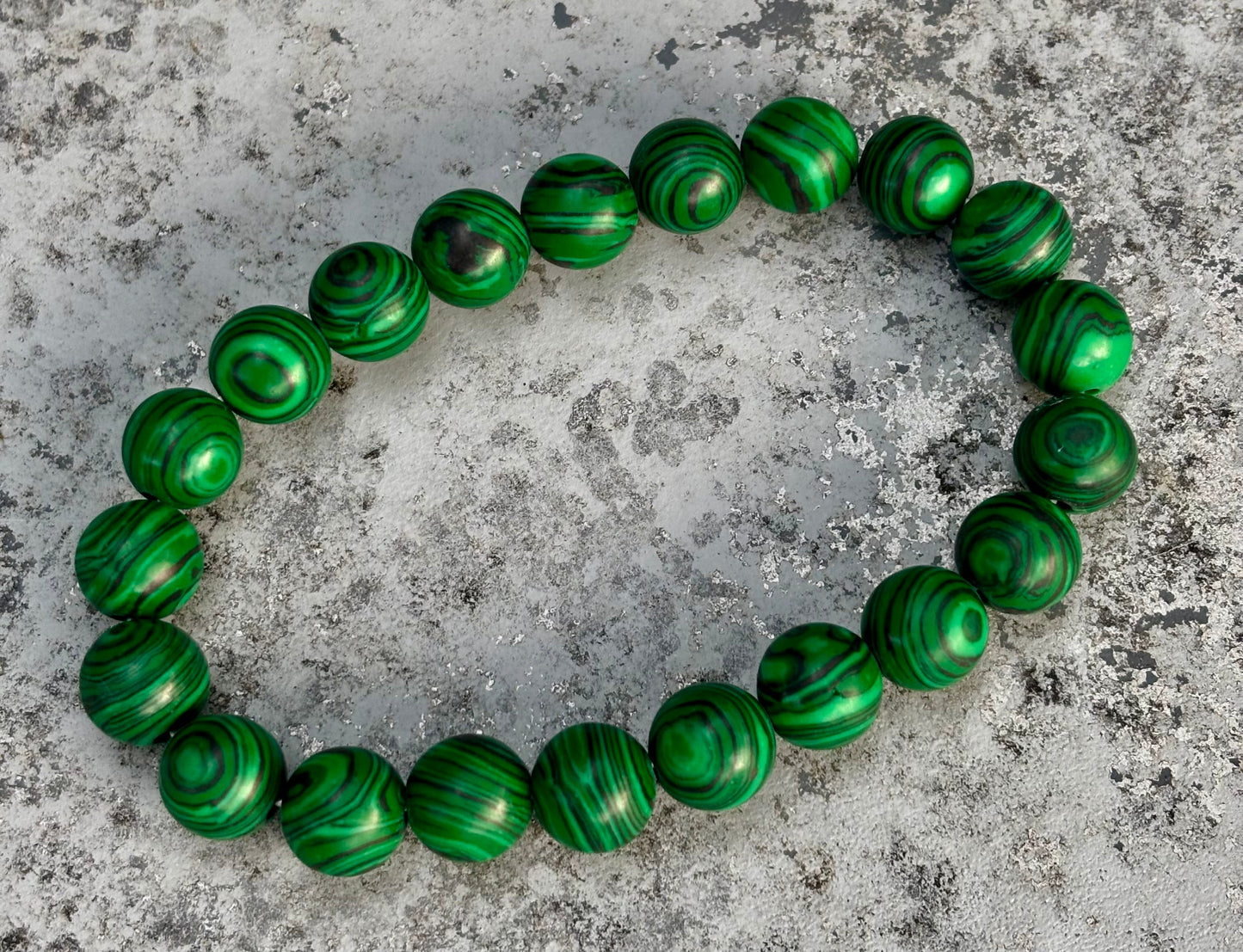 Pulsera de Cuentas de Malaquita – Transformación y Protección