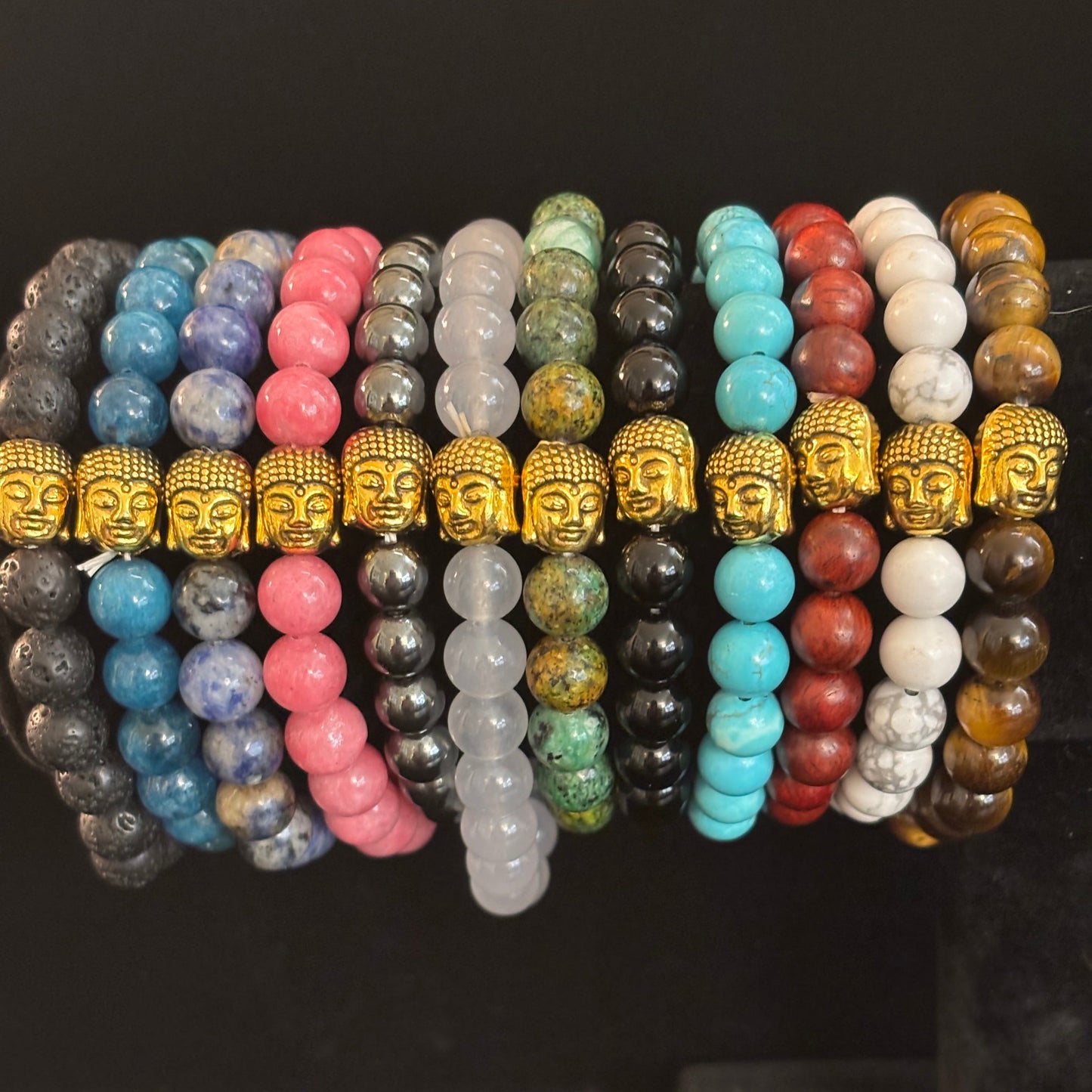 Pulseras de Buda con Gemas Hechas a Mano