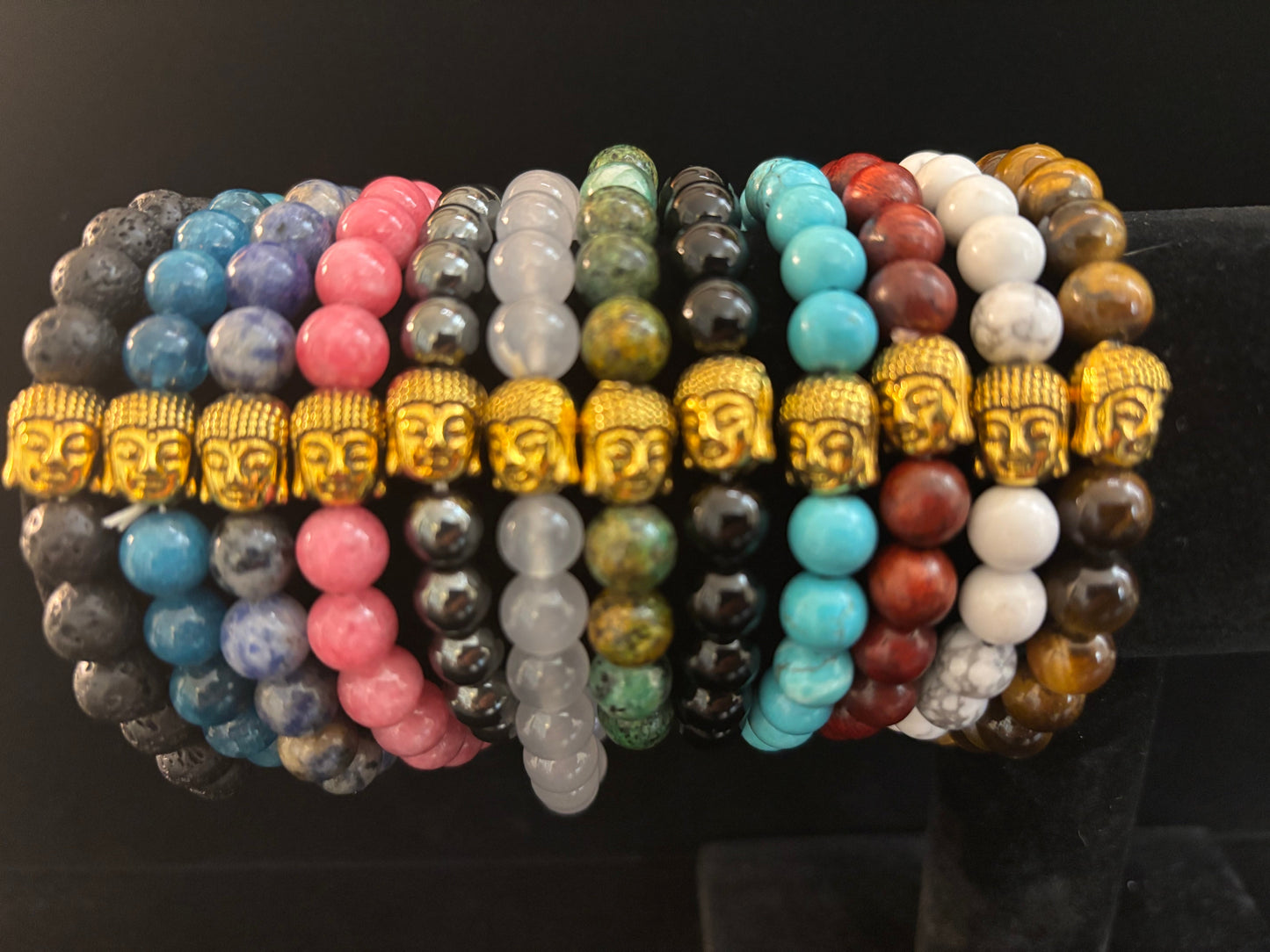 Pulseras de Buda con Gemas Hechas a Mano