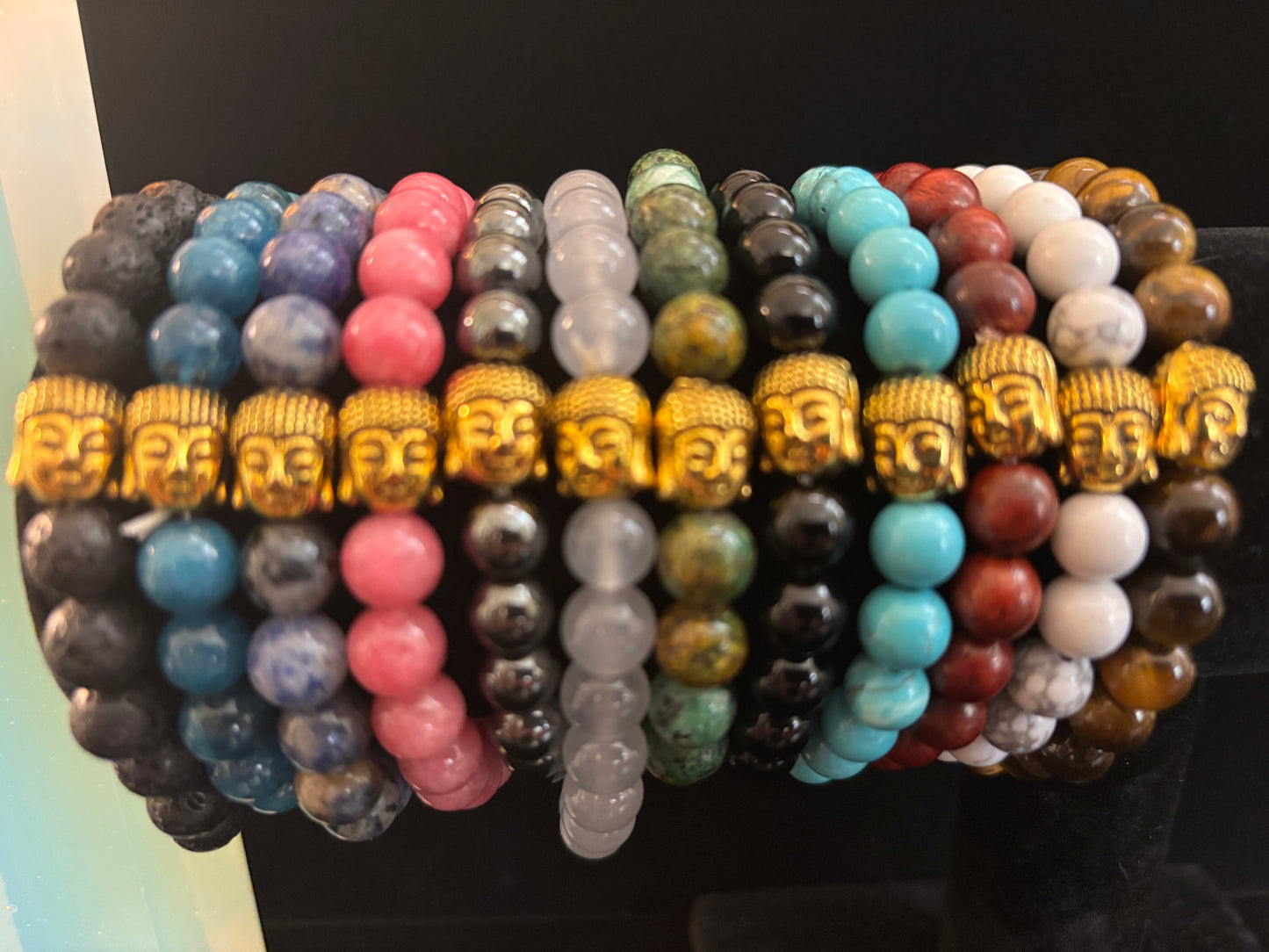 Pulseras de Buda con Gemas Hechas a Mano