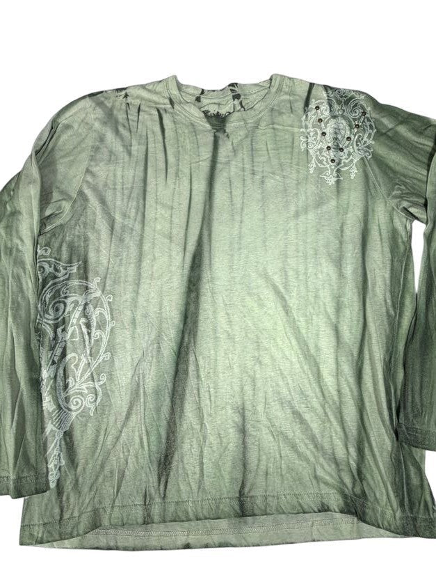 Green Pollution Y2K with Hardware Long Sleeve Shirt