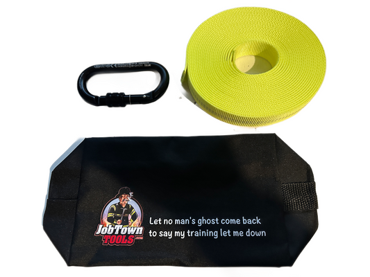 Kit de cincha de rescate y mosquetón para bomberos