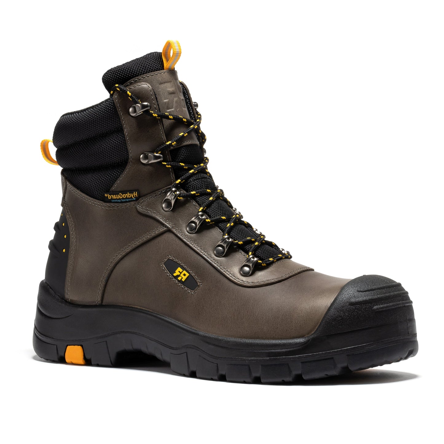 Botas de trabajo de cuero ROCKROOSTER Woodland Rust de 6 pulgadas, impermeables, con puntera de seguridad de material compuesto AK665