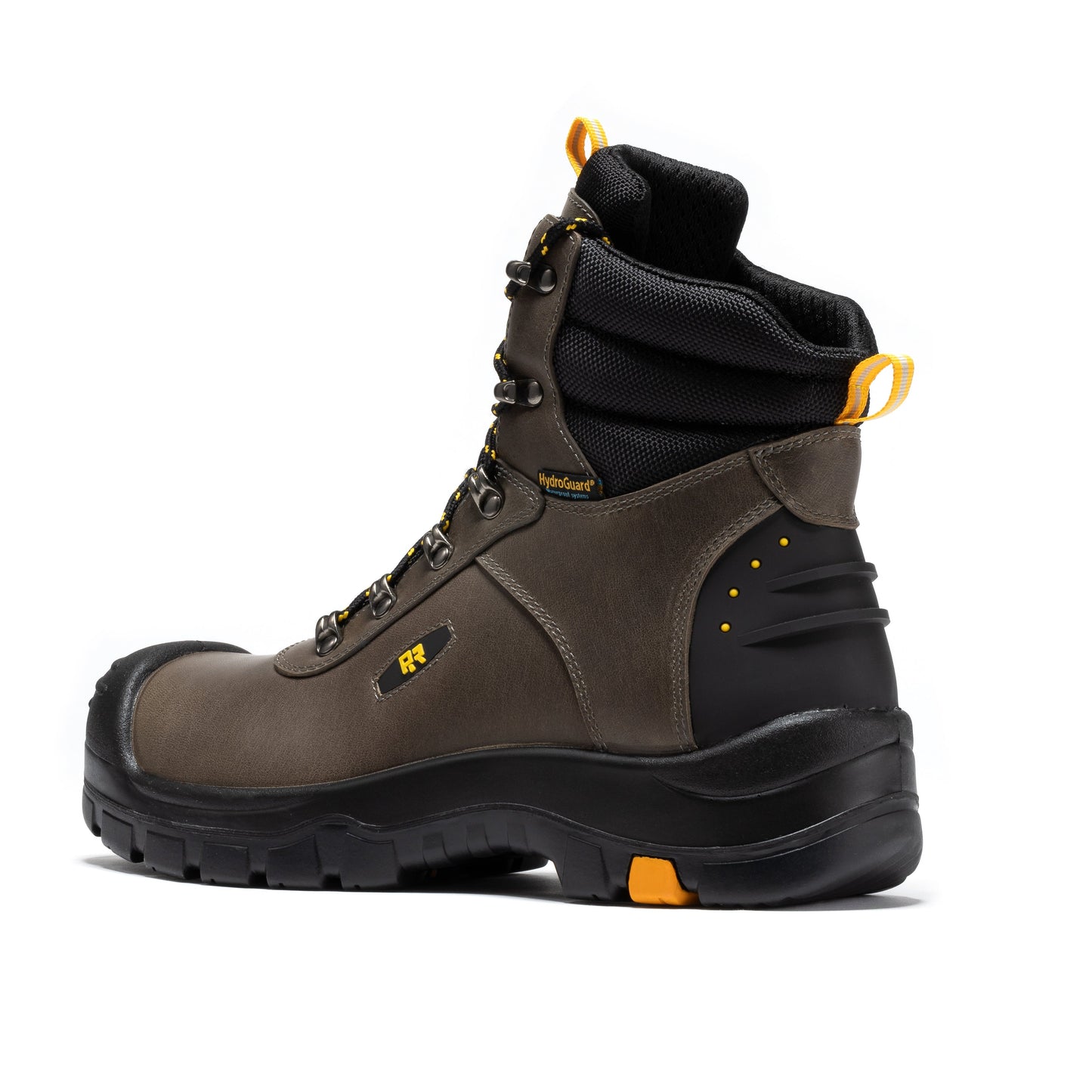 Botas de trabajo de cuero ROCKROOSTER Woodland Rust de 6 pulgadas, impermeables, con puntera de seguridad de material compuesto AK665