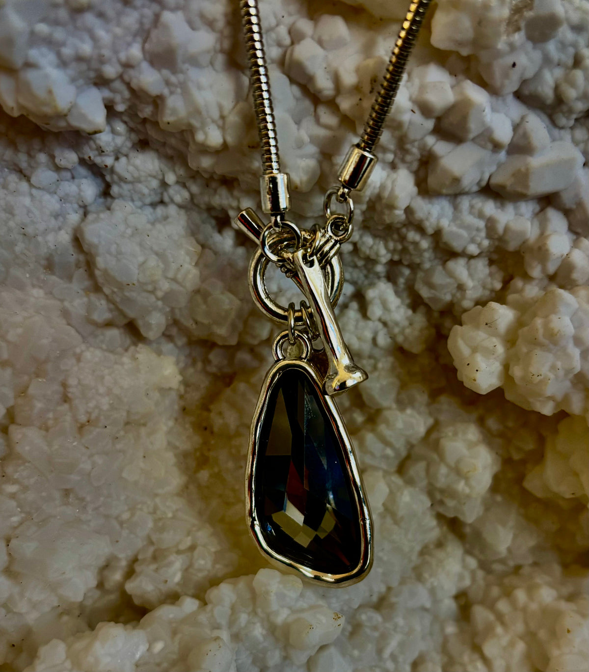 Mermaid's Treasure Crystal Pendant Necklace
