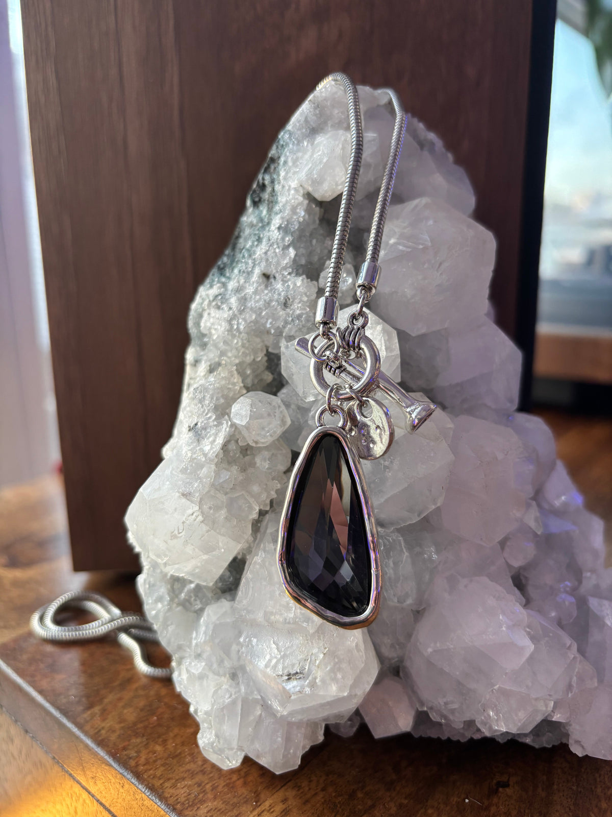 Mermaid's Treasure Crystal Pendant Necklace