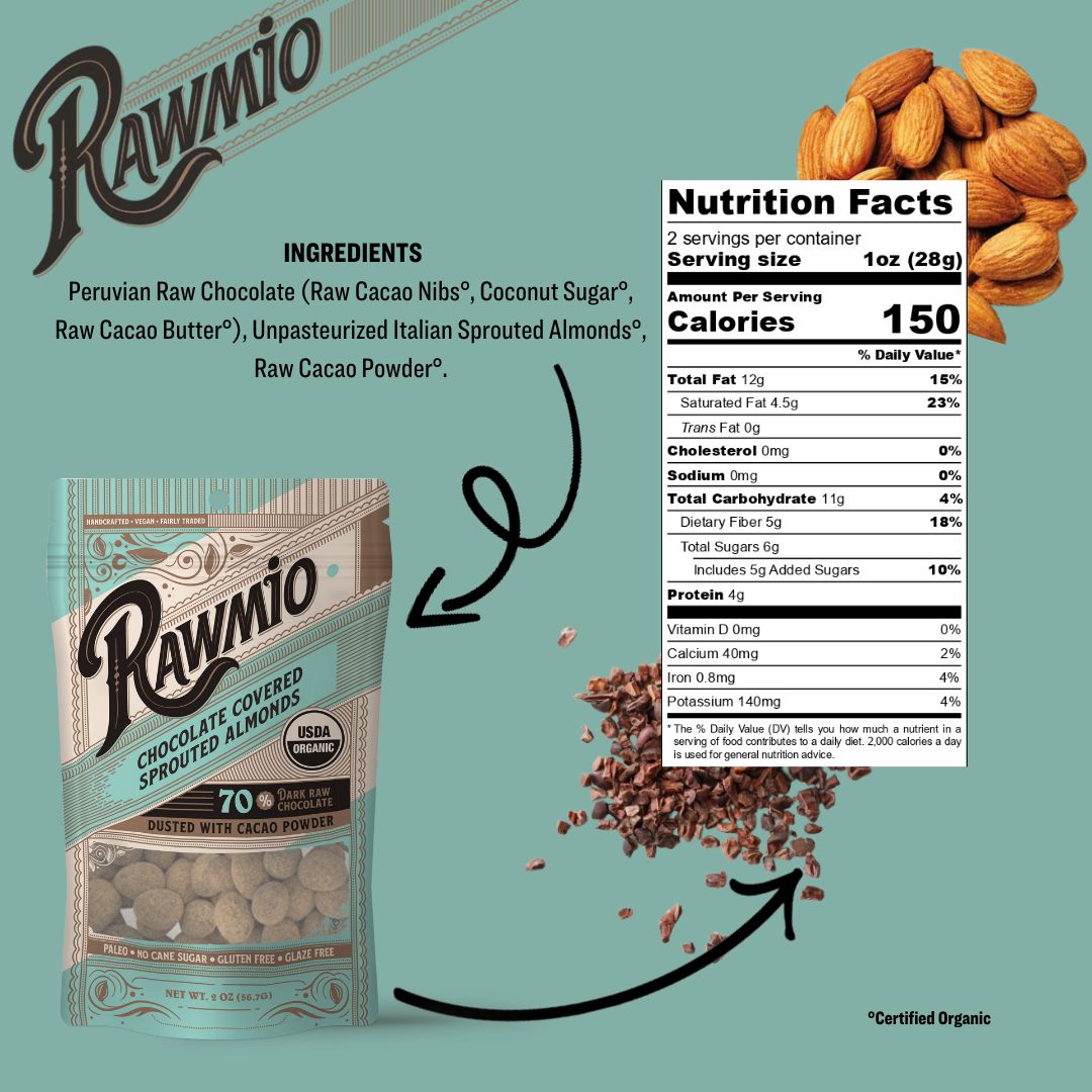 Chocolate Covered Sprouted Almonds