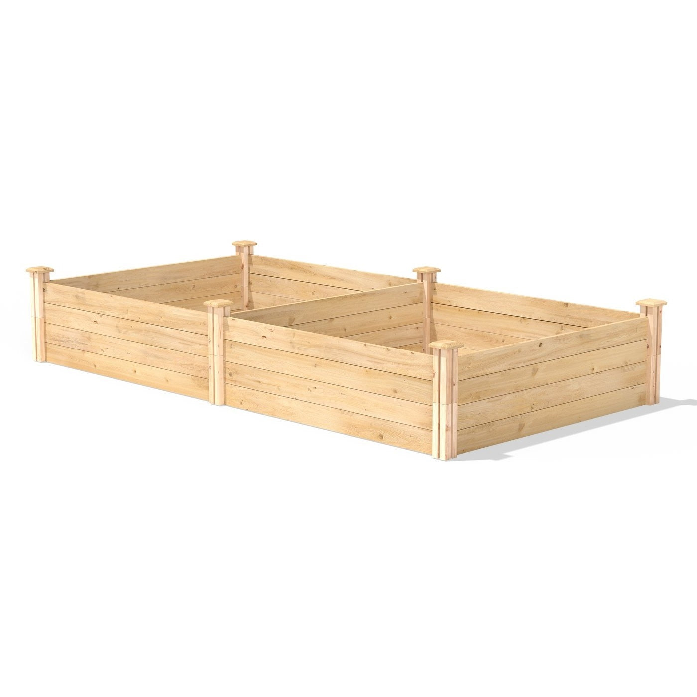 Huerto elevado de madera de cedro de 4 pies x 8 pies - Hecho en EE. UU.