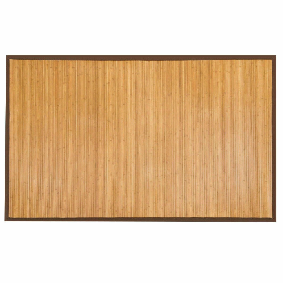 Alfombra de área de 5' x 8' para interior/exterior, 100% bambú