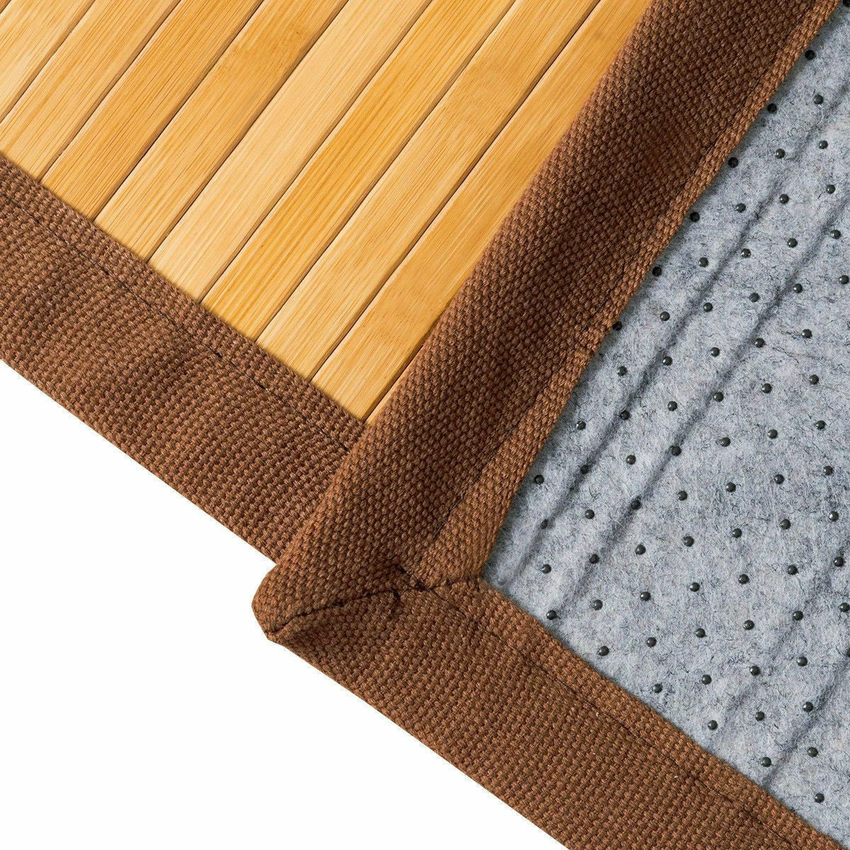 Alfombra de área de 5' x 8' para interior/exterior, 100% bambú