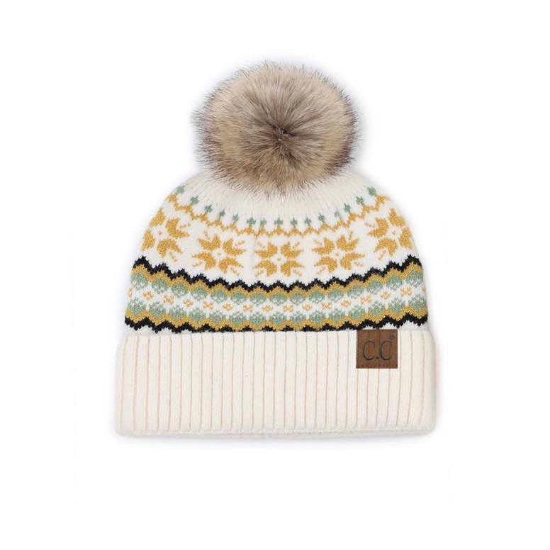 Gorro con pompón Fair Isle nórdico C.C®