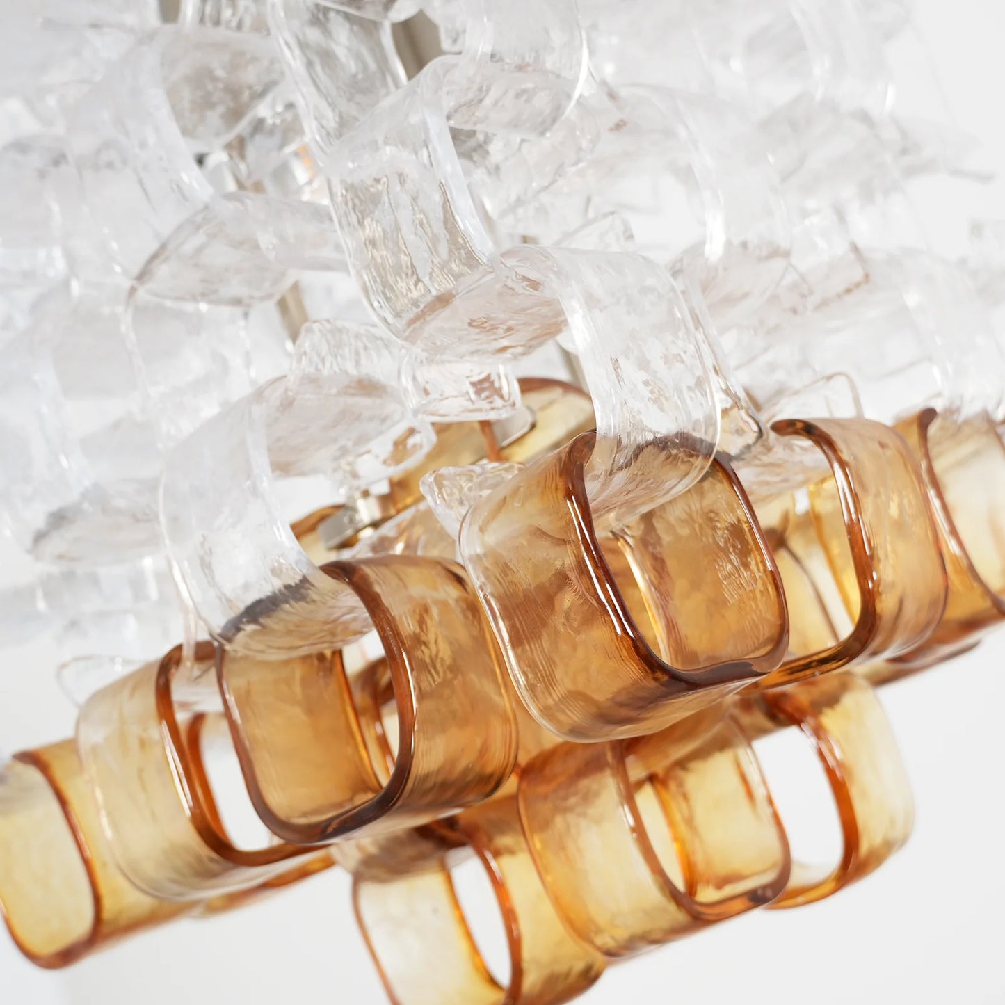 Lámpara de Araña de Cristal de Murano "Cubo de Hielo"