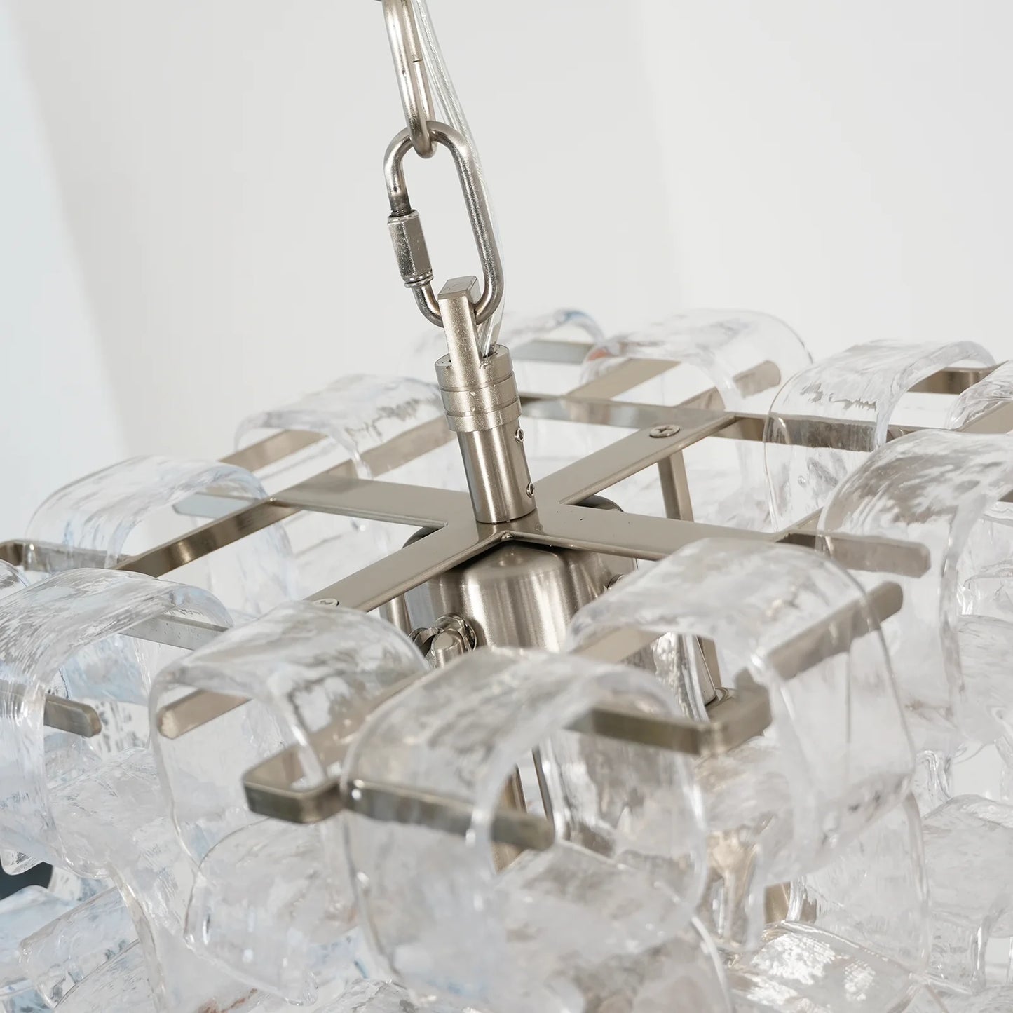 Lámpara de Araña de Cristal de Murano "Cubo de Hielo"