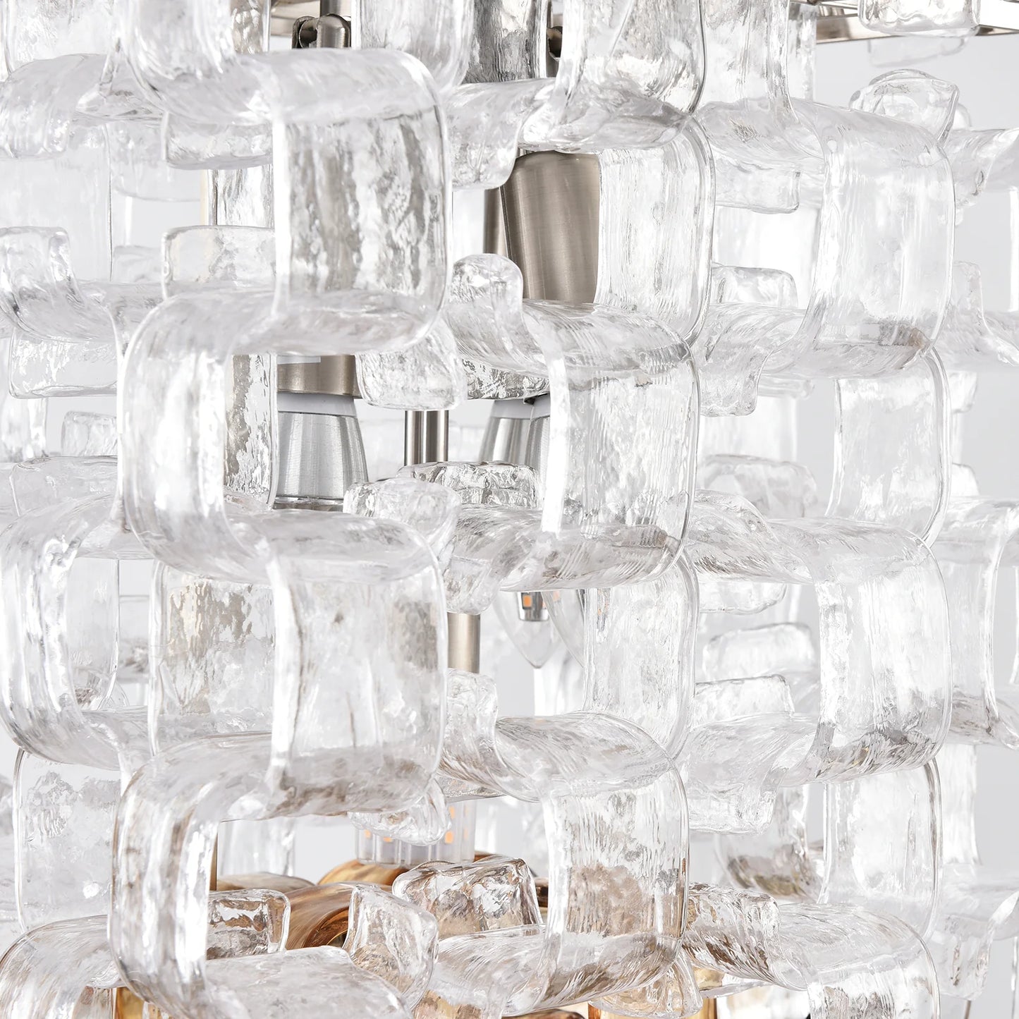 Lámpara de Araña de Cristal de Murano "Cubo de Hielo"