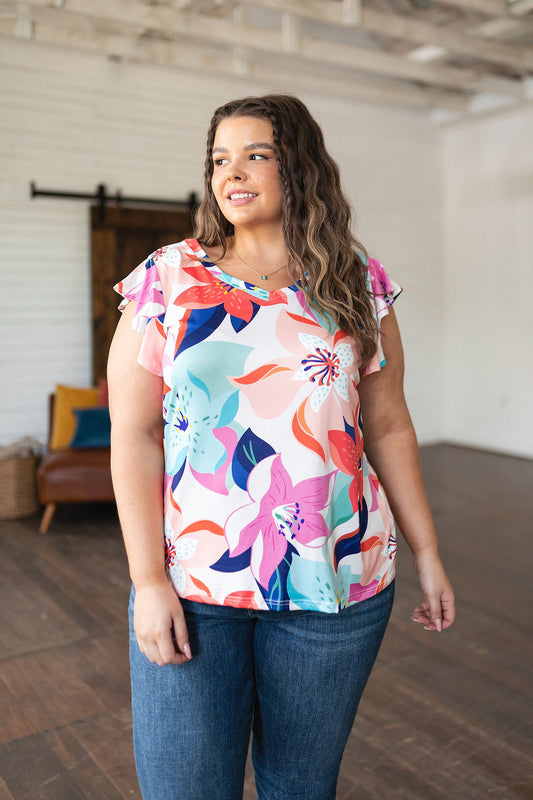 Blusa floral imposible de ignorar