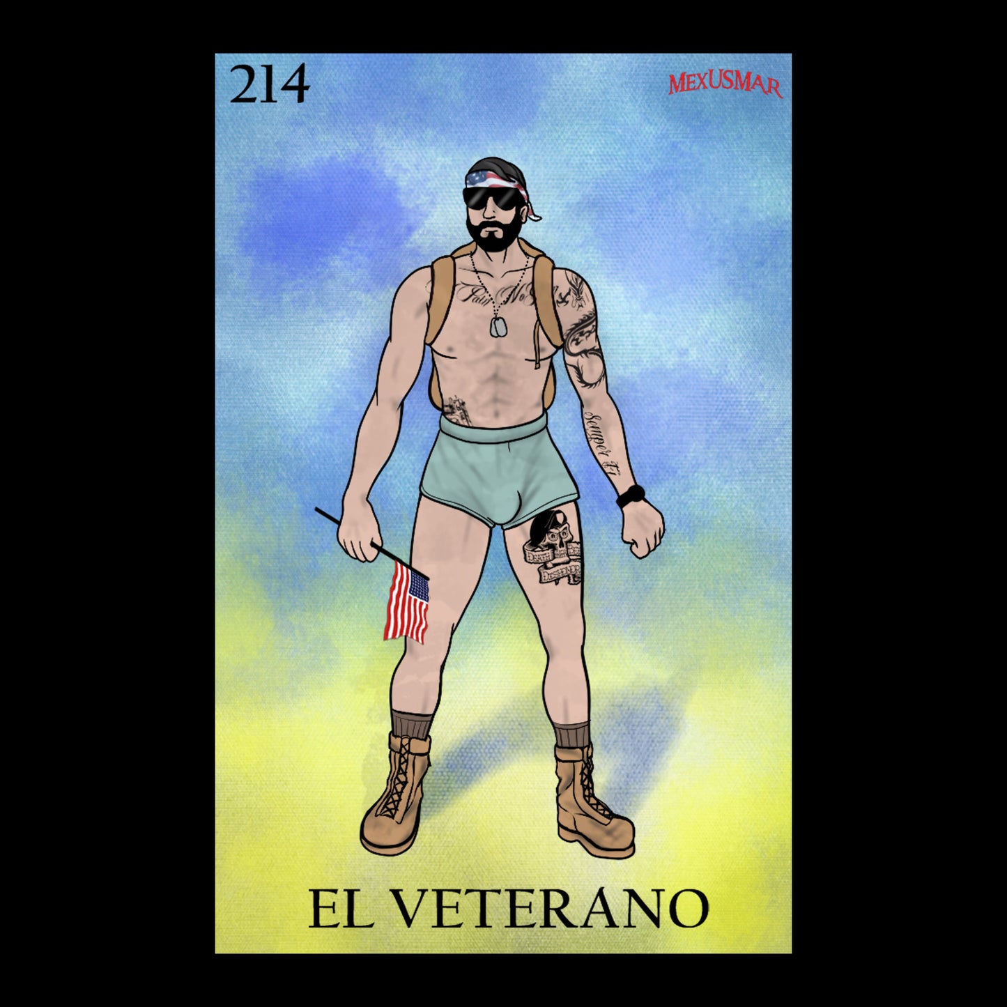 El Veterano Lotería Tank Top by La Linea MEXUSMAR