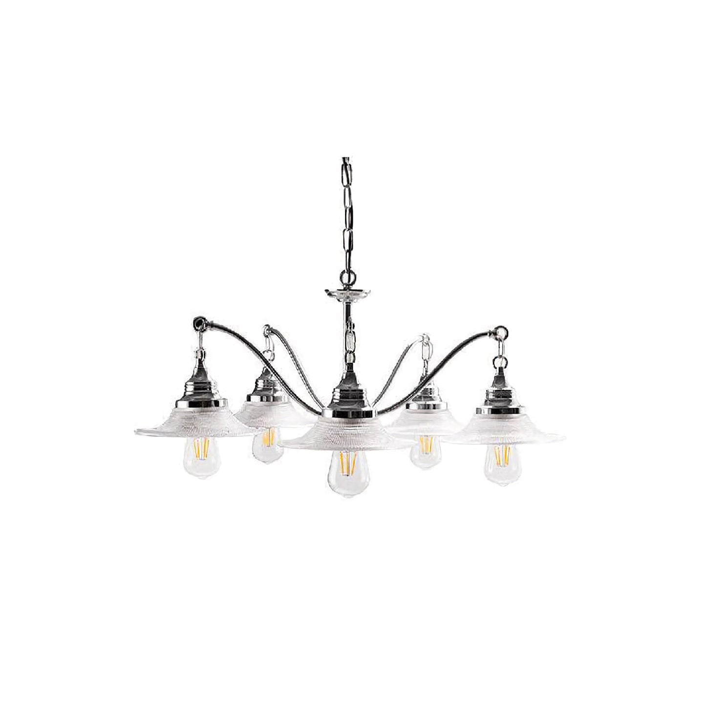 Candelabro de cristal rústico