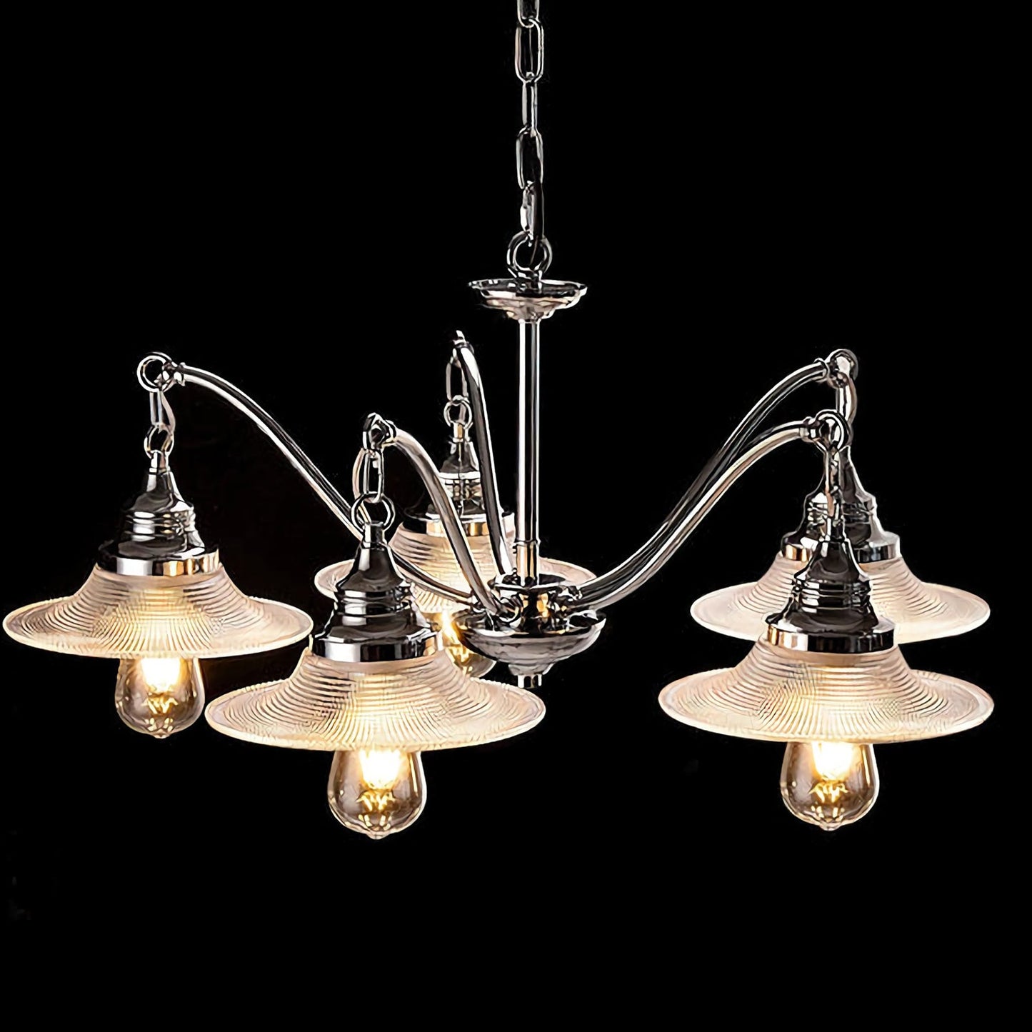 Candelabro de cristal rústico