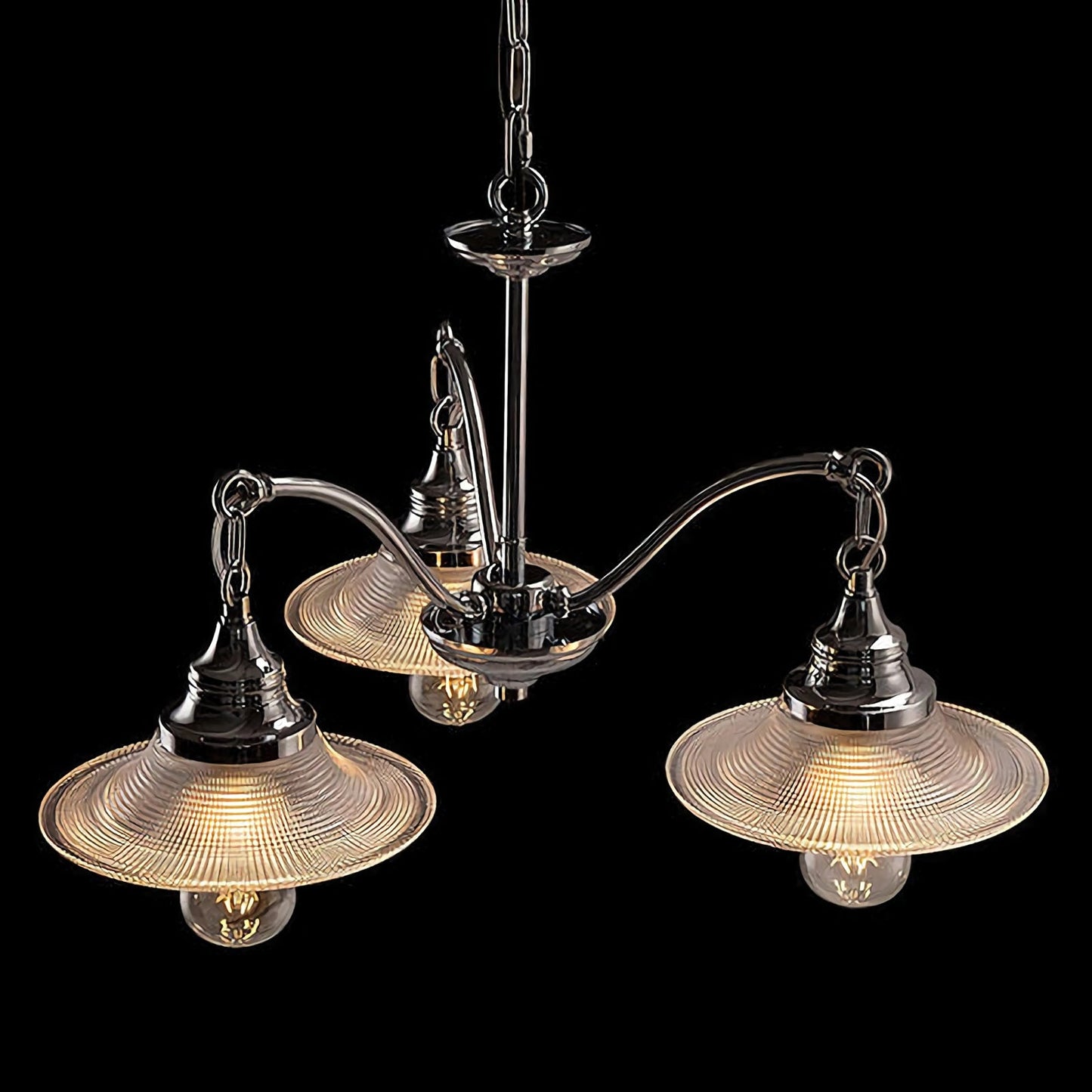 Candelabro de cristal rústico