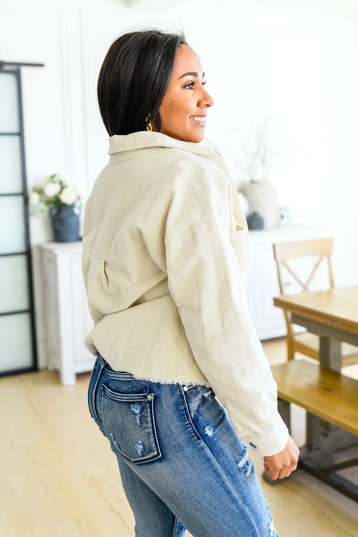 Chaqueta camisera de pana Invested in You