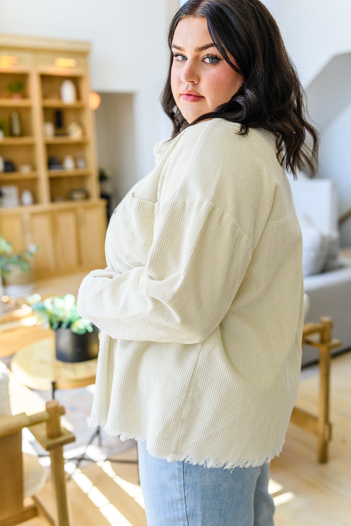 Chaqueta camisera de pana Invested in You