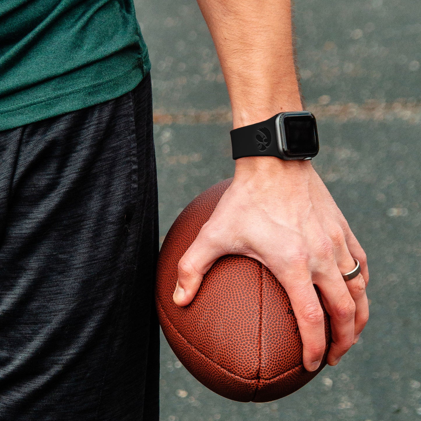 Iowa Hawkeyes Engraved Apple Watch Band