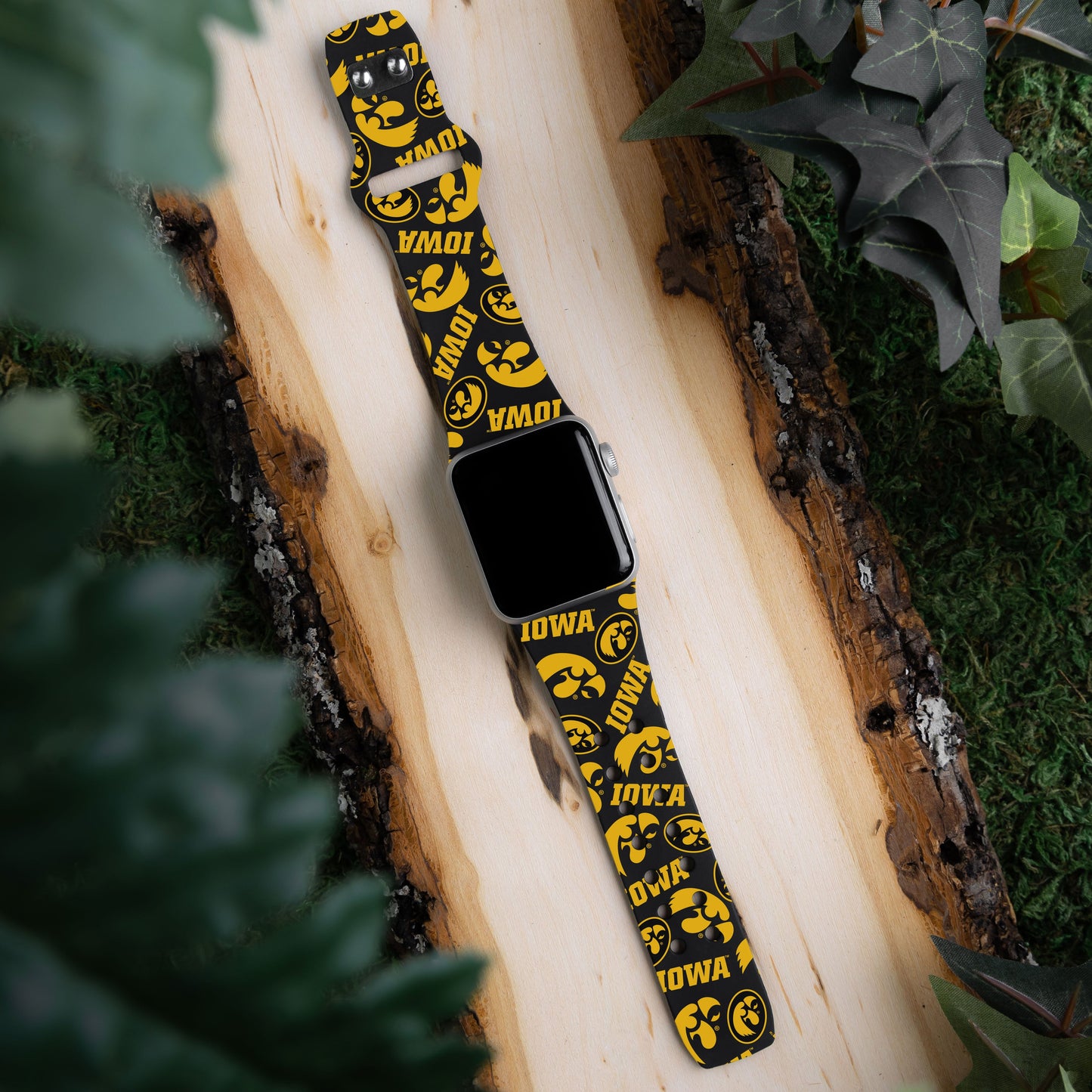 Iowa Hawkeyes HD Apple Watch Band