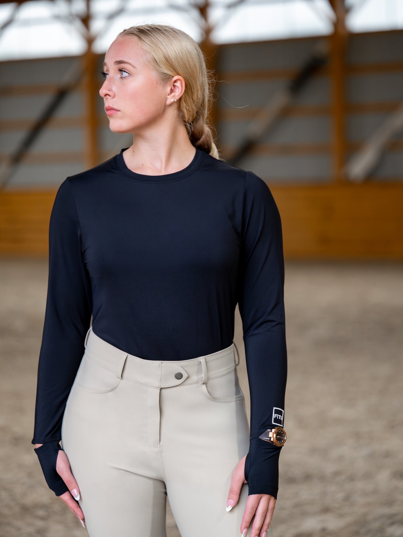 Jersey Ivy de cuello redondo y manga larga para invierno